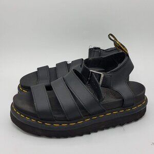 Doc Dr Martens Blaire Sandals Womens 7 Quad 4-Strap Leather Chunky Shoes JY004